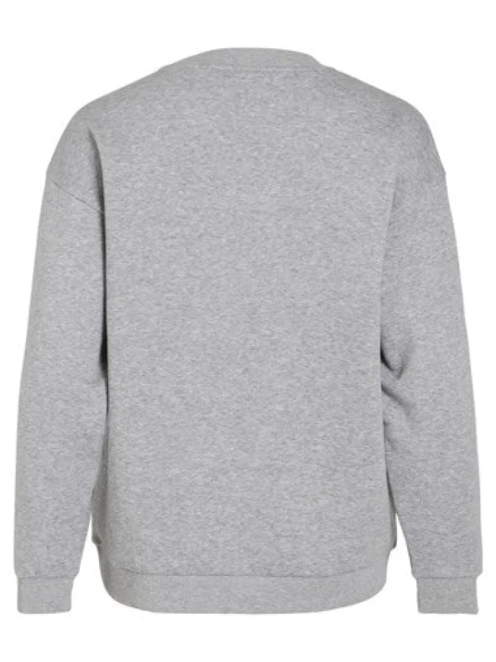 glitter_snowman_christmas_3.webp Vila Jumpers & Cardigans<Glitter Snowman Christmas Jumper (Grey)