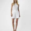 Object Shorts & Playsuits<Glory Mid-Waist Denim Shorts (Cloud Dancer/White)