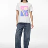 Pieces T-Shirts<Good Things T-Shirt (White/Begonia Pink)