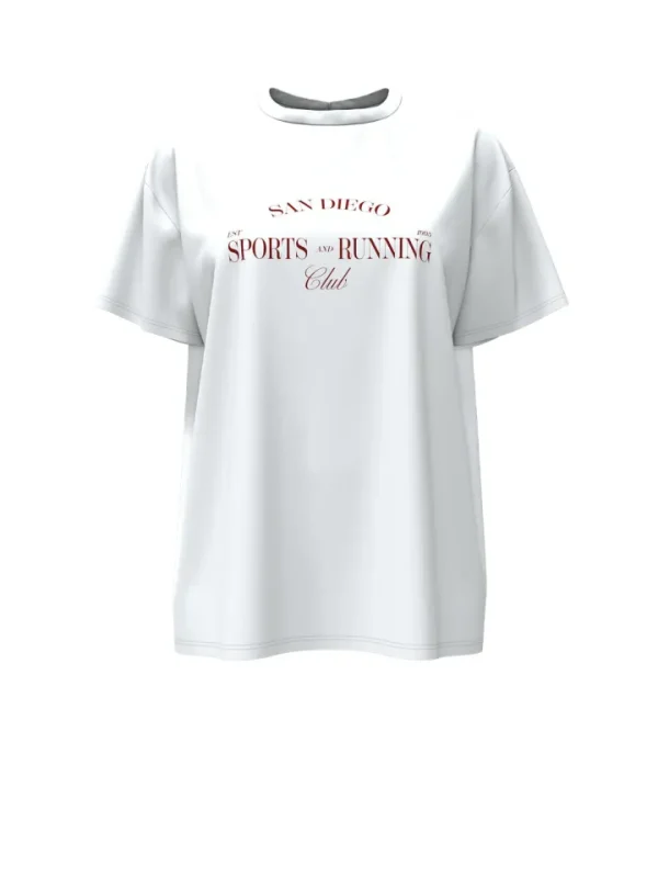 Pieces T-Shirts<Grace T-Shirt (Bright White)
