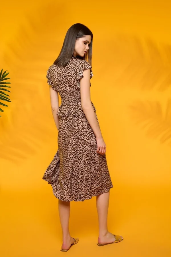 Minueto Dresses<Grizzly Midi Dress (Animal Print)