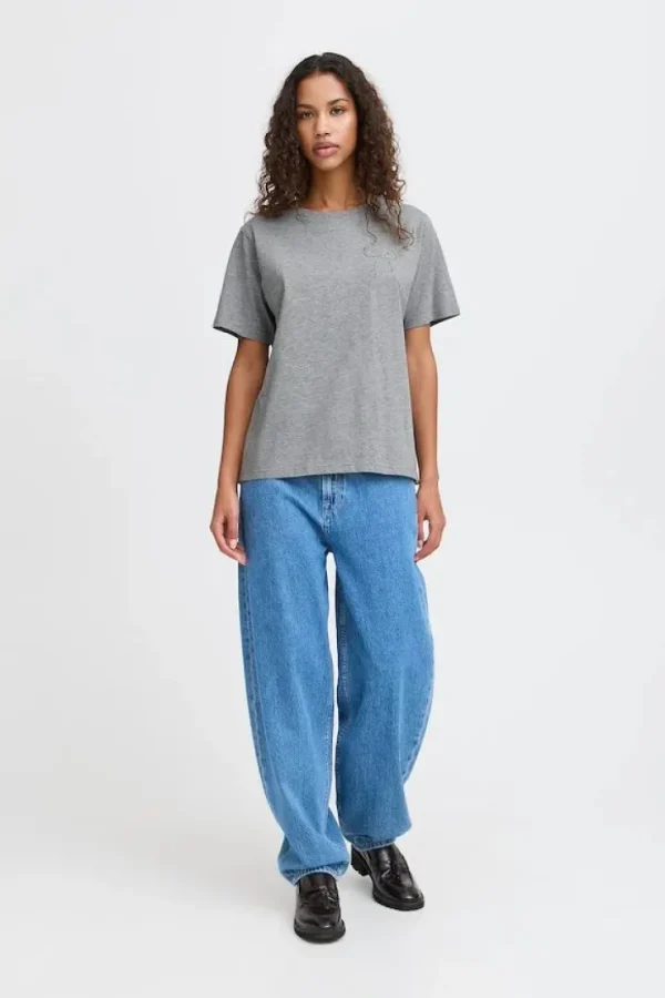 Ichi T-Shirts<Hanna T-Shirt (Light Melange)