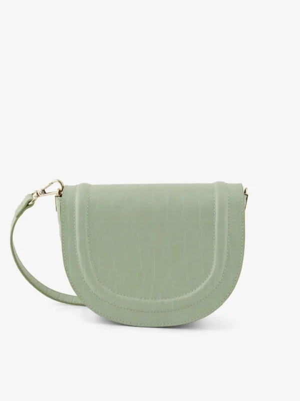 Pieces Bags & Purses<Hanva Croc Effect Crossbody Bag (Sage)