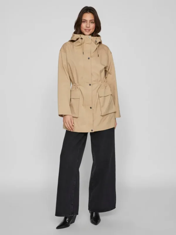 Vila Jackets<HARAN L/S PARKA JACKET (CORNSTALK)