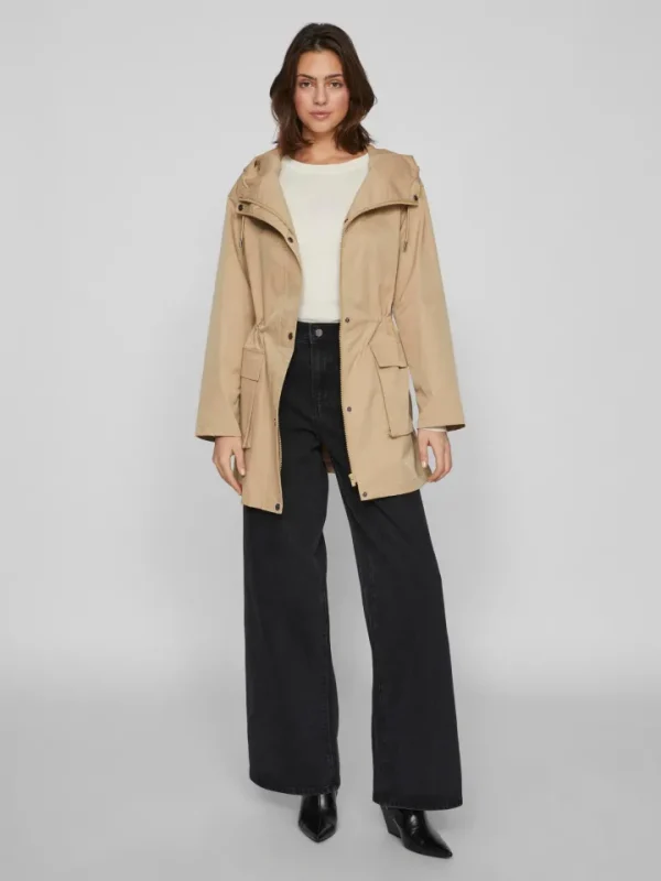 Vila Jackets<HARAN L/S PARKA JACKET (CORNSTALK)