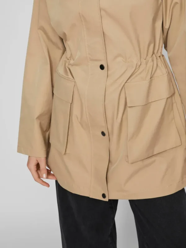 Vila Jackets<HARAN L/S PARKA JACKET (CORNSTALK)