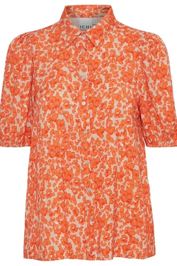 Ichi Shirts & Blouses | Co-Ords<Haya Short Sleeve Shirt (Coral Rose)