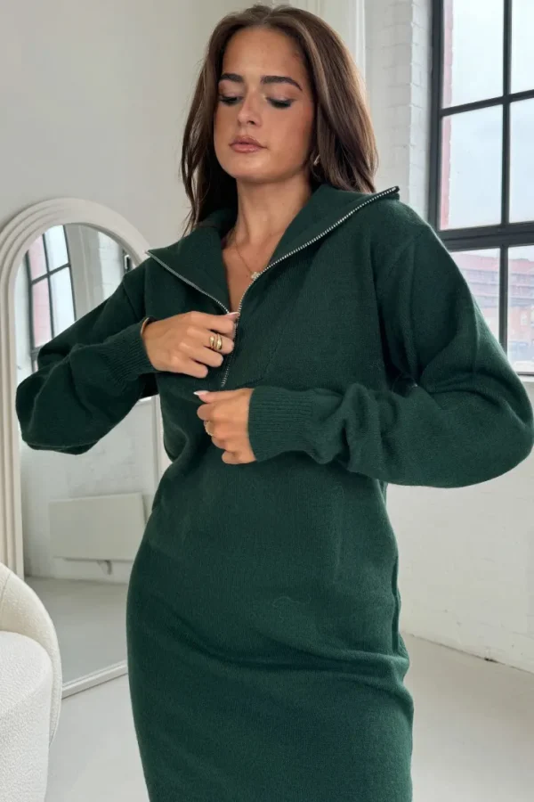 Girl in Mind Dresses<Hayes 1/4 Zip Jumper Dress