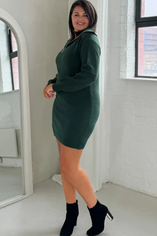 Girl in Mind Dresses<Hayes 1/4 Zip Jumper Dress