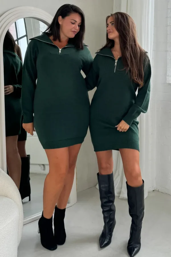 Girl in Mind Dresses<Hayes 1/4 Zip Jumper Dress