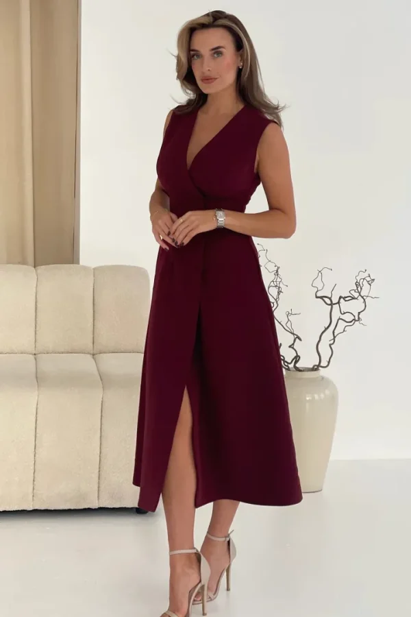 Girl in Mind Occasionwear | Dresses<Hazel Tailored Sleeveless Midi Dress