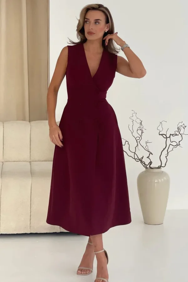 Girl in Mind Occasionwear | Dresses<Hazel Tailored Sleeveless Midi Dress