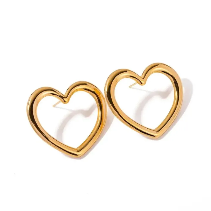 heart_me_earrings_gold_3.webp Folie A Trois Jewellery<HEART ME EARRINGS (GOLD)