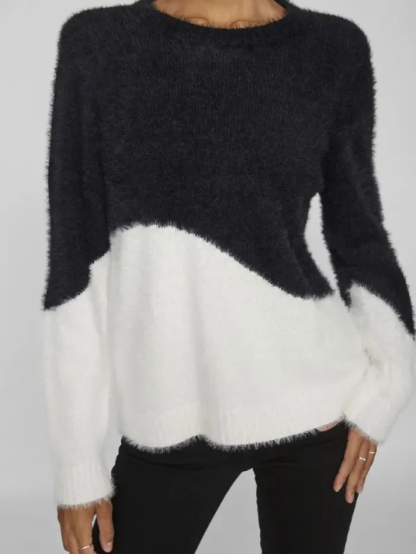 Vila Jumpers & Cardigans<Heather Knit Jumper ( Beauty/ White)
