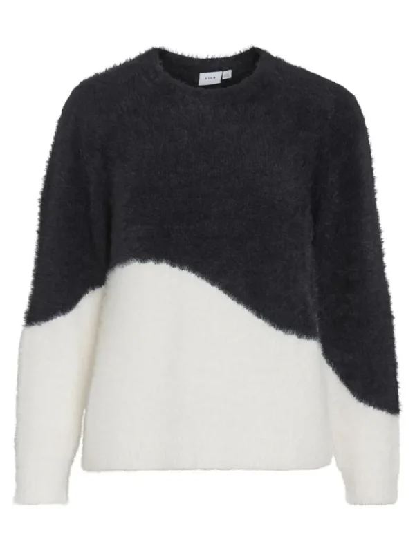 Vila Jumpers & Cardigans<Heather Knit Jumper ( Beauty/ White)