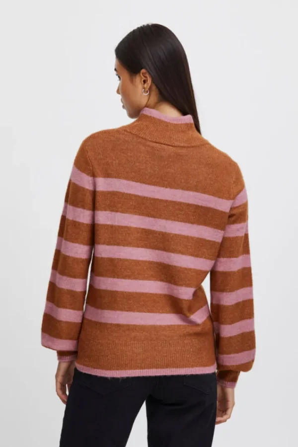 Ichi Jumpers & Cardigans<HEDEN HIGH NECK JUMPER (SUGAR ALMOND)