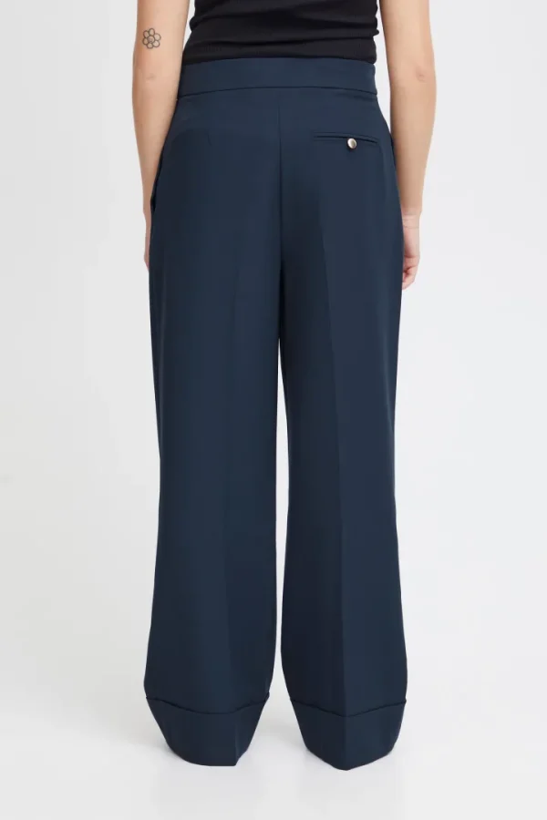 Ichi Pants<HILDY WIDE LEG TROUSERS (TOTAL ECLIPSE)