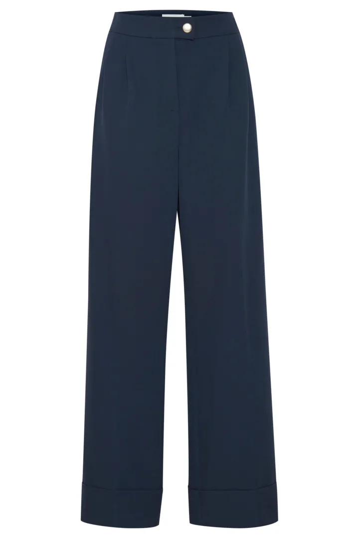 hildy_wide_leg_trousers_t_6.webp Ichi Pants<HILDY WIDE LEG TROUSERS (TOTAL ECLIPSE)