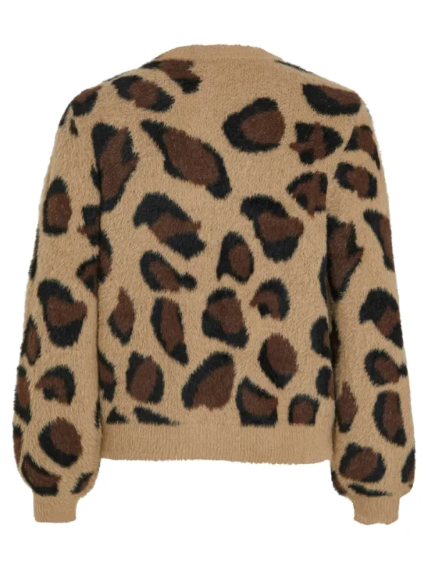 Vila Jumpers & Cardigans<Hilly Cardigan (Tigers eye/Leopard)