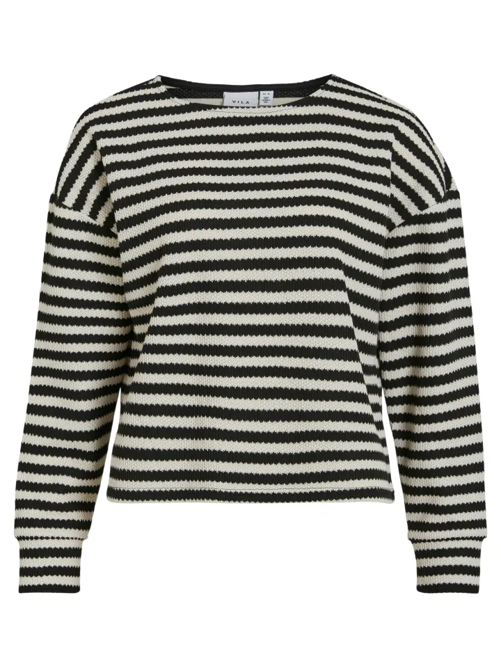 himla_jumper_birchblack_2.webp Vila Jumpers & Cardigans<HIMLA JUMPER (BIRCH/BLACK)