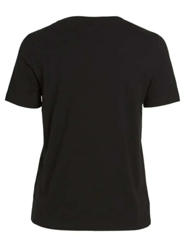 Vila T-Shirts<Ho Ho Ho Christmas T-Shirt (Black)