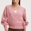 Ichi Jumpers & Cardigans<Holene Wrap Cardigan (Pink)