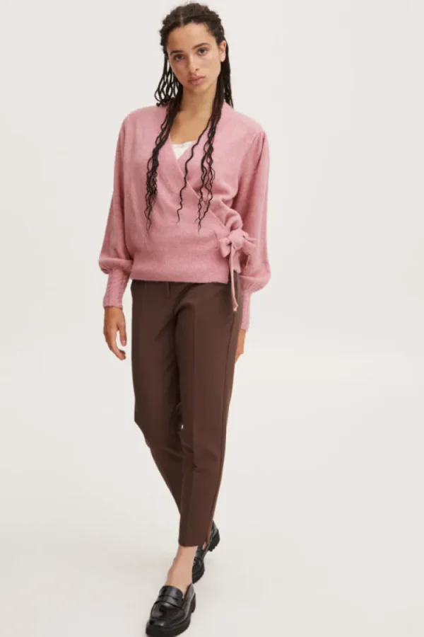 Ichi Jumpers & Cardigans<Holene Wrap Cardigan (Pink)