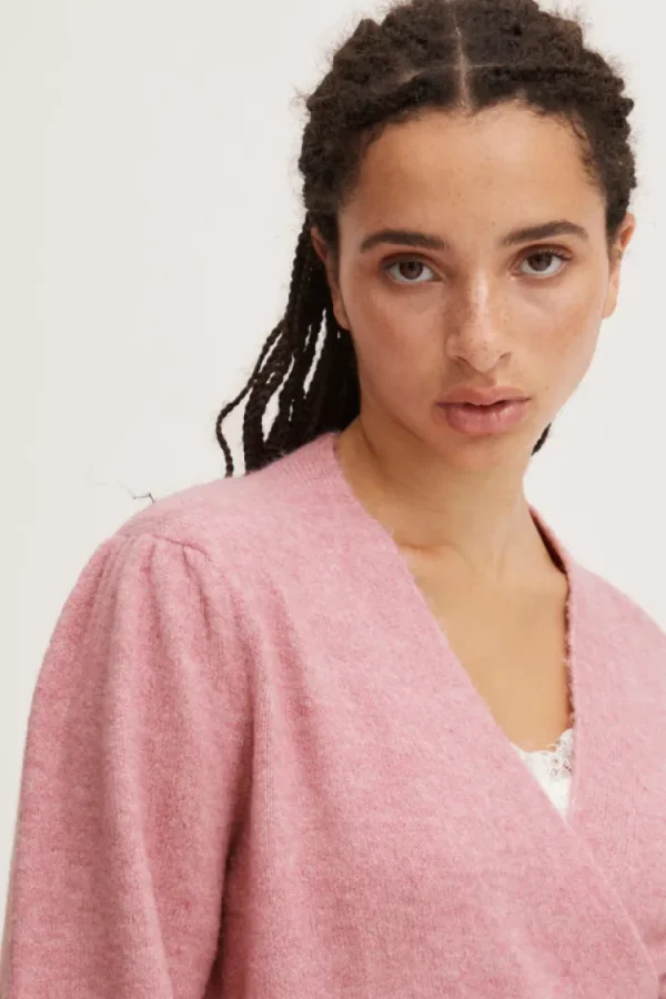 Ichi Jumpers & Cardigans<Holene Wrap Cardigan (Pink)