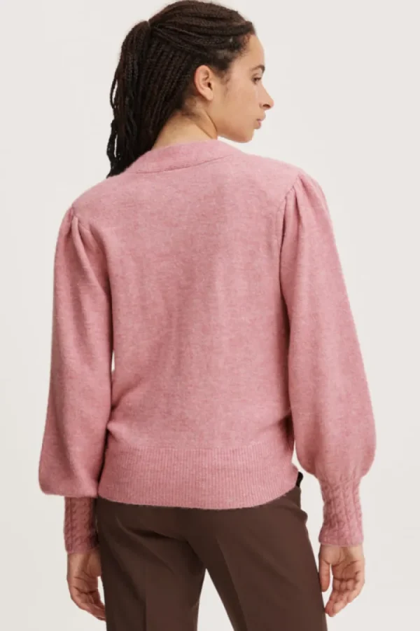 Ichi Jumpers & Cardigans<Holene Wrap Cardigan (Pink)