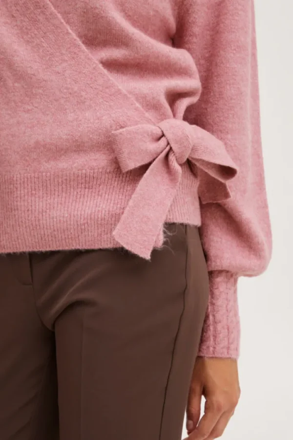 Ichi Jumpers & Cardigans<Holene Wrap Cardigan (Pink)