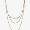 Pieces Jewellery<Hulis Combi Necklace (Gold)