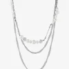 Pieces Jewellery<Hulis Combi Necklace (Silver)
