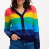 Sugarhill Jumpers & Cardigans<Izzy Cardigan (Rainbow Stripes)