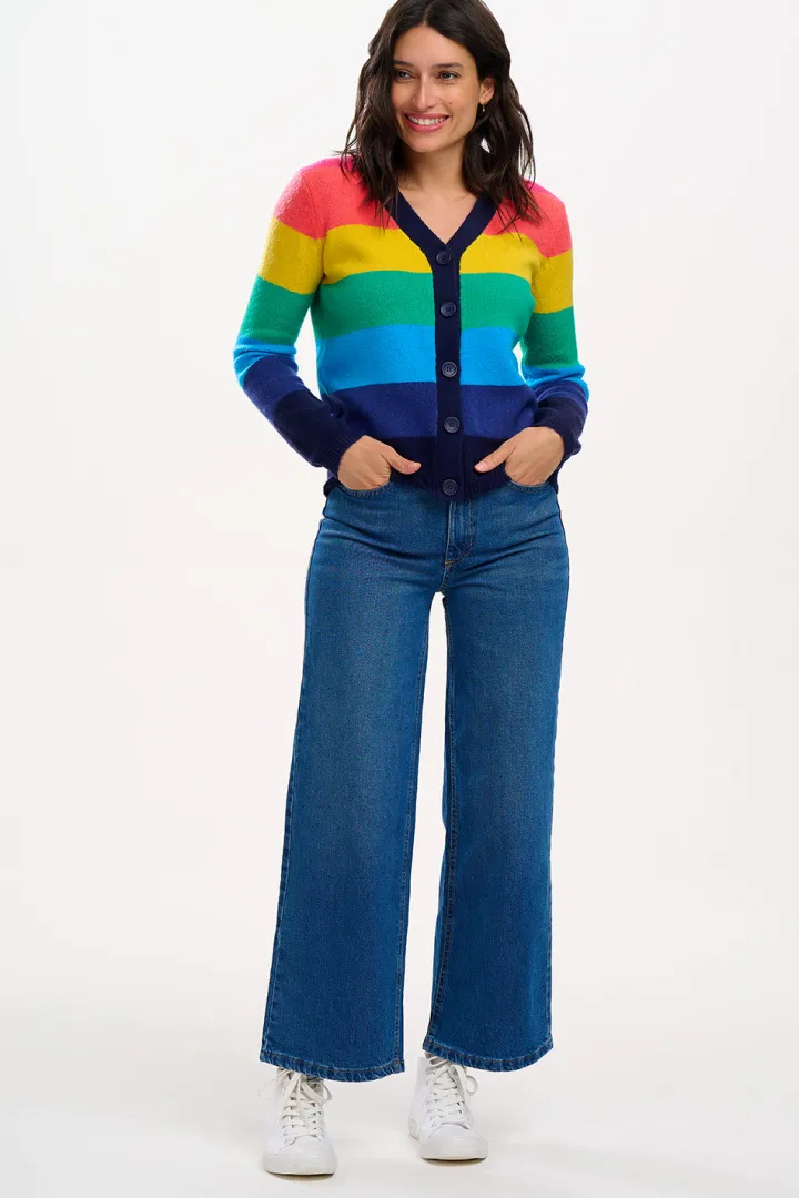 izzy_cardigan_rainbow_str_1.webp Sugarhill Jumpers & Cardigans<Izzy Cardigan (Rainbow Stripes)