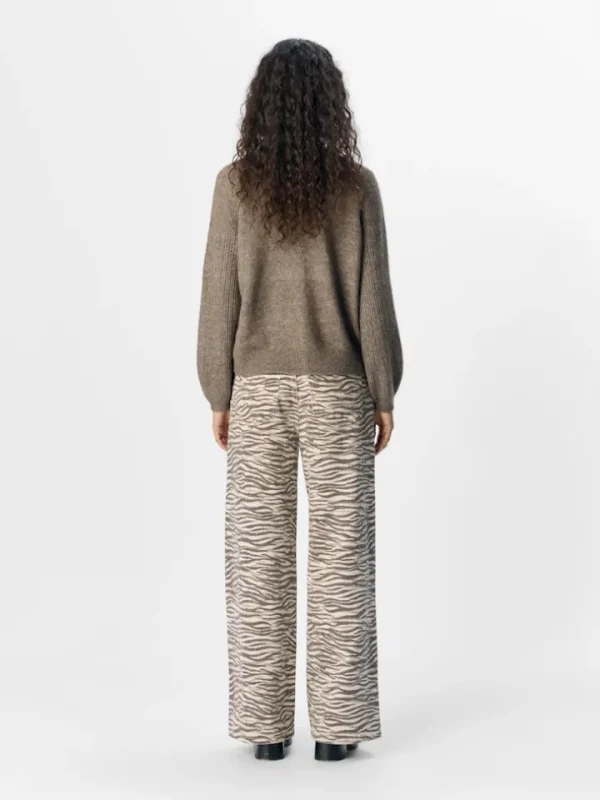 Object Jeans<Jacinta High Waisted Jeans (Sandshell/Zebra)