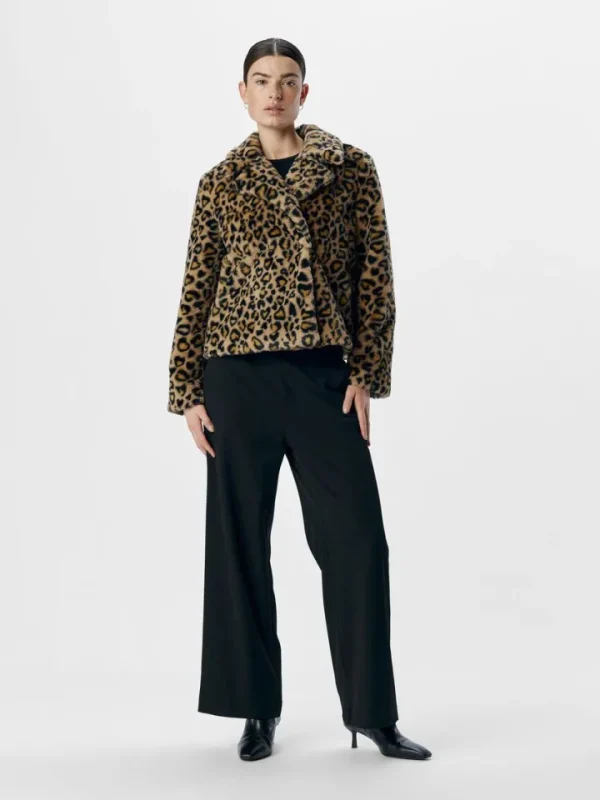 Object Jackets | Coats<Jaddie Faux Fur Jacket (Humus/Leo)