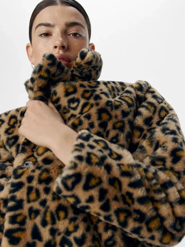 Object Jackets | Coats<Jaddie Faux Fur Jacket (Humus/Leo)