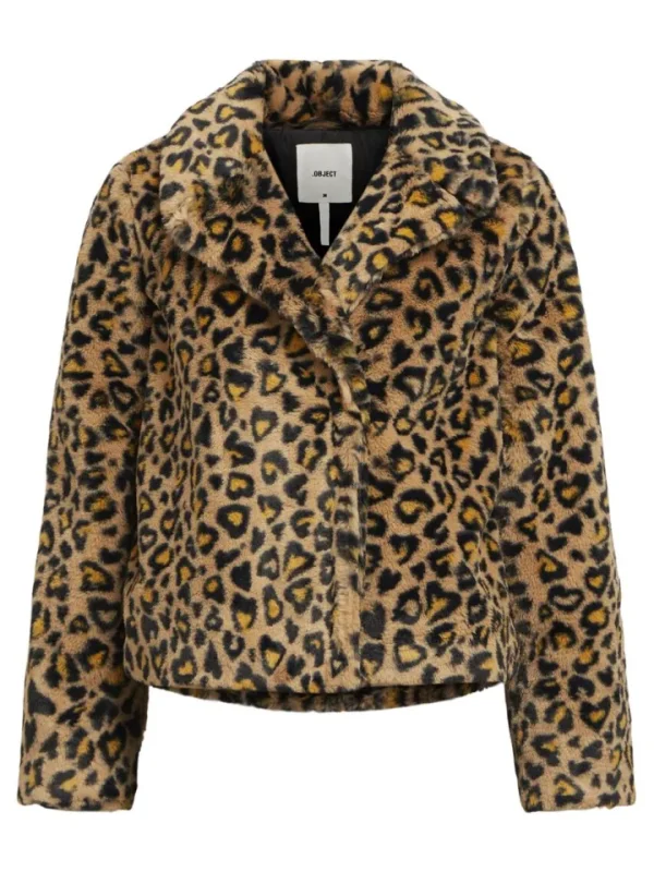 Object Jackets | Coats<Jaddie Faux Fur Jacket (Humus/Leo)