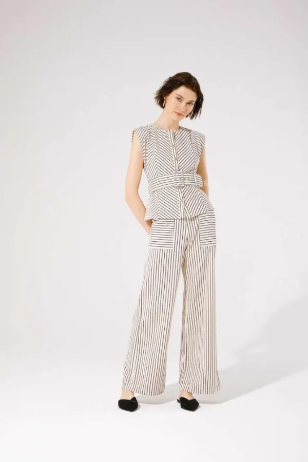 GoaGoa Co-Ords<Jambo Belted Top (/Black Stripe)
