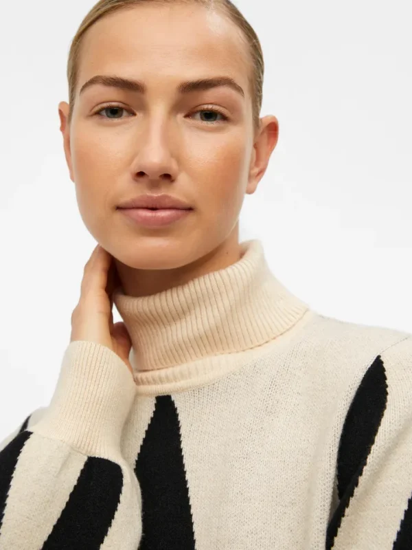 Object Jumpers & Cardigans<JANETTE ROLL NECK JUMPER (SANDSHELL/ BLACK)