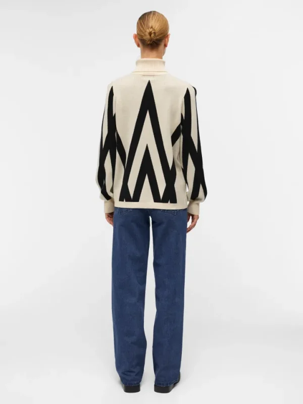 Object Jumpers & Cardigans<JANETTE ROLL NECK JUMPER (SANDSHELL/ BLACK)