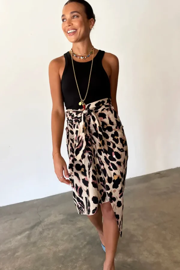 Never Fully Dressed Skirts<Jaspre Wrap Skirt (Leopard)