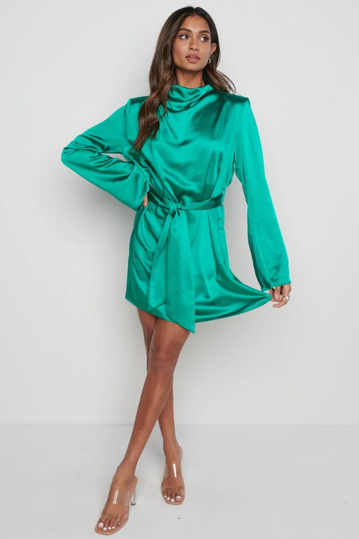 jayda_cowl_neck_dress_eme_3.webp Pretty Lavish Occasionwear<Jayda Cowl Neck Dress (Emerald)