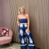 Wsl 4 Jumpsuits<Jean Strapless Wide Leg Jumpsuit (/White)