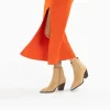 Vanessa Wu Boots<Jenn Cowboy Boot (Beige)