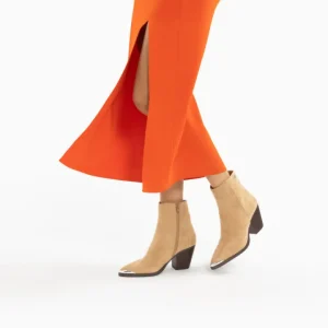 Vanessa Wu Boots<Jenn Cowboy Boot (Beige)