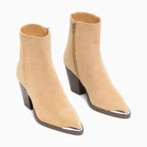 Vanessa Wu Boots<Jenn Cowboy Boot (Beige)