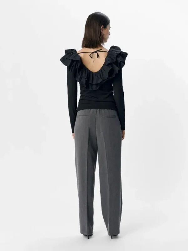 Object Shirts & Blouses<Jennifer Ruffle Top (Black)