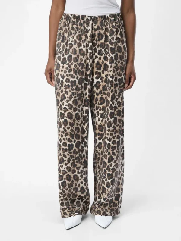 Object Pants<Jenny Wide Leg Trousers (Leopard)