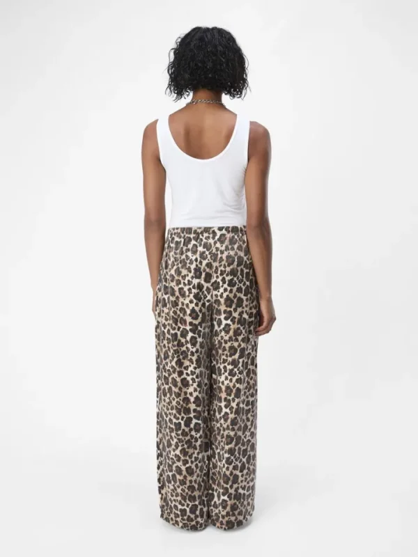 Object Pants<Jenny Wide Leg Trousers (Leopard)